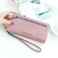 2019 new women wallet mini purse and girls long wrist belt version retro vintage multifunctional mobile bag hand wallet