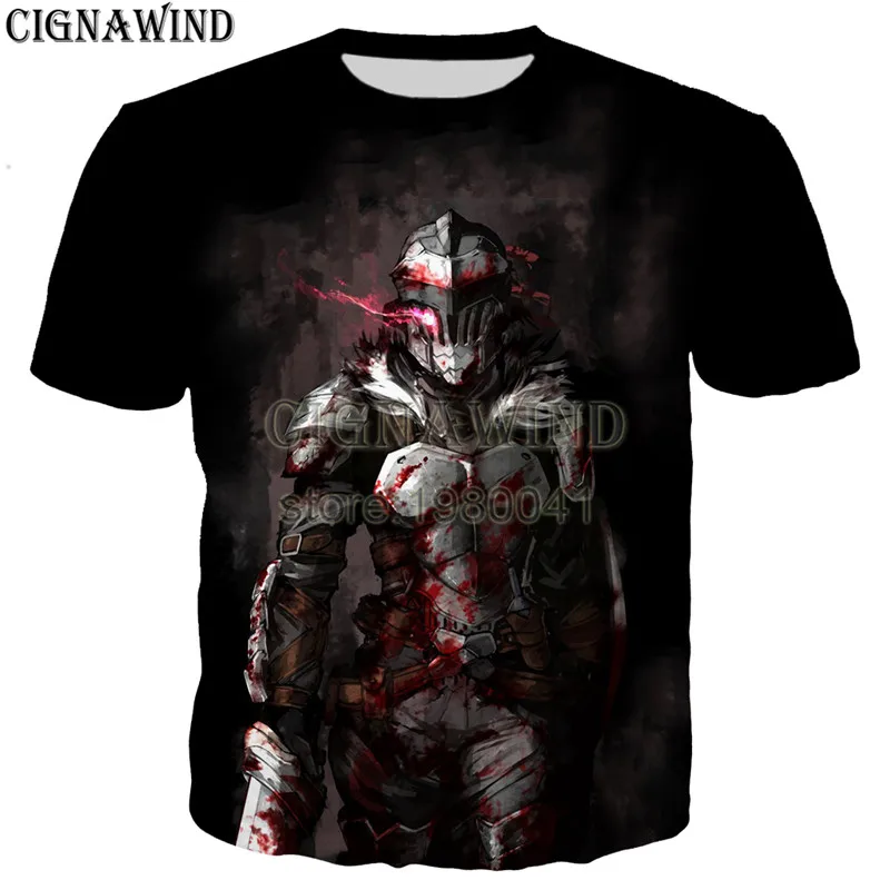 Новые летние топы модная женская/мужская футболка с аниме гоблин рассекающий 3D