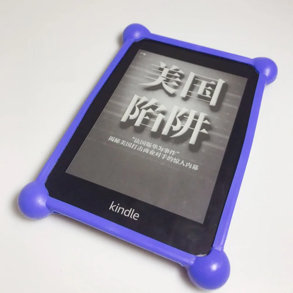 Универсальный 6 ''силиконовый чехол для Amazon kindle paperwhite 7th 8th 10th gen ereader, мягкая задняя крышка, чехол-держатель для kindle