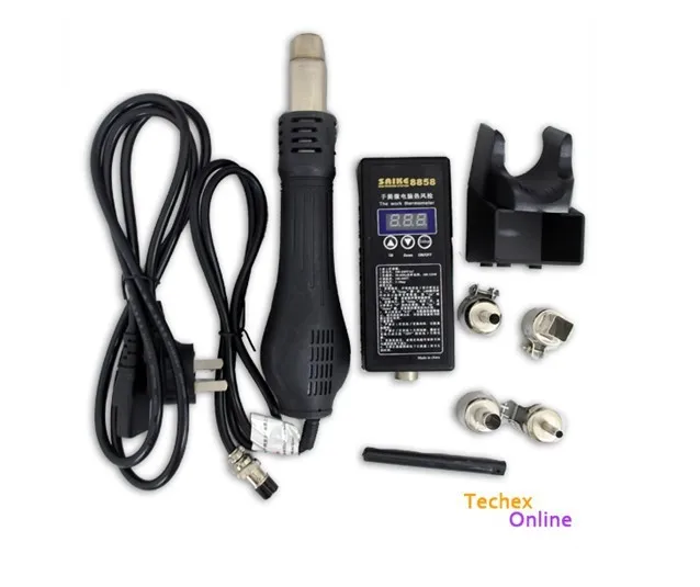 

Hot Air Solder Blower SAIKE 8858 SMD Rework Station Optional Heat Gun 220V