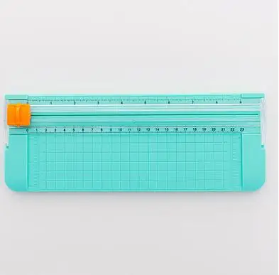 green Мини настольный резак для бумаги A4/A5 бумажный триммер карта фото машина для скрапбукинга режущий нож diy ремесло скрапбук канцелярские принадлежности - Цвет: green