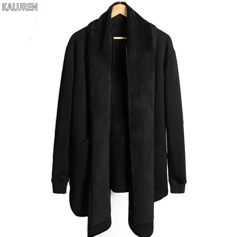 

Free shipping Plus size men's clothing velvet cotton cardigan Fleece no button shirt black sweatshirt outerwear 9xl