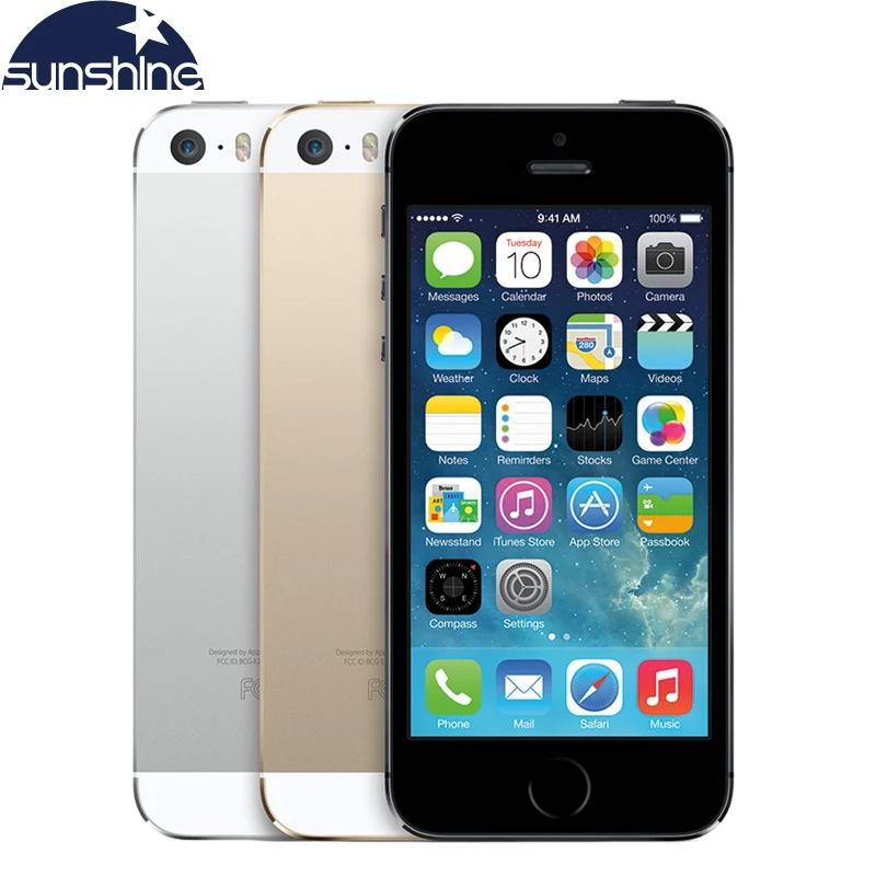 Разблокирована оригинальный Apple iPhone 5S мобильный телефон Dual Core 4 &quotips использовать