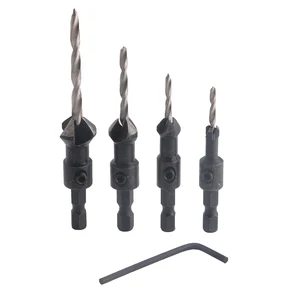 4 шт. набор сверл с потайной раковиной быстрорежущей стали 14 