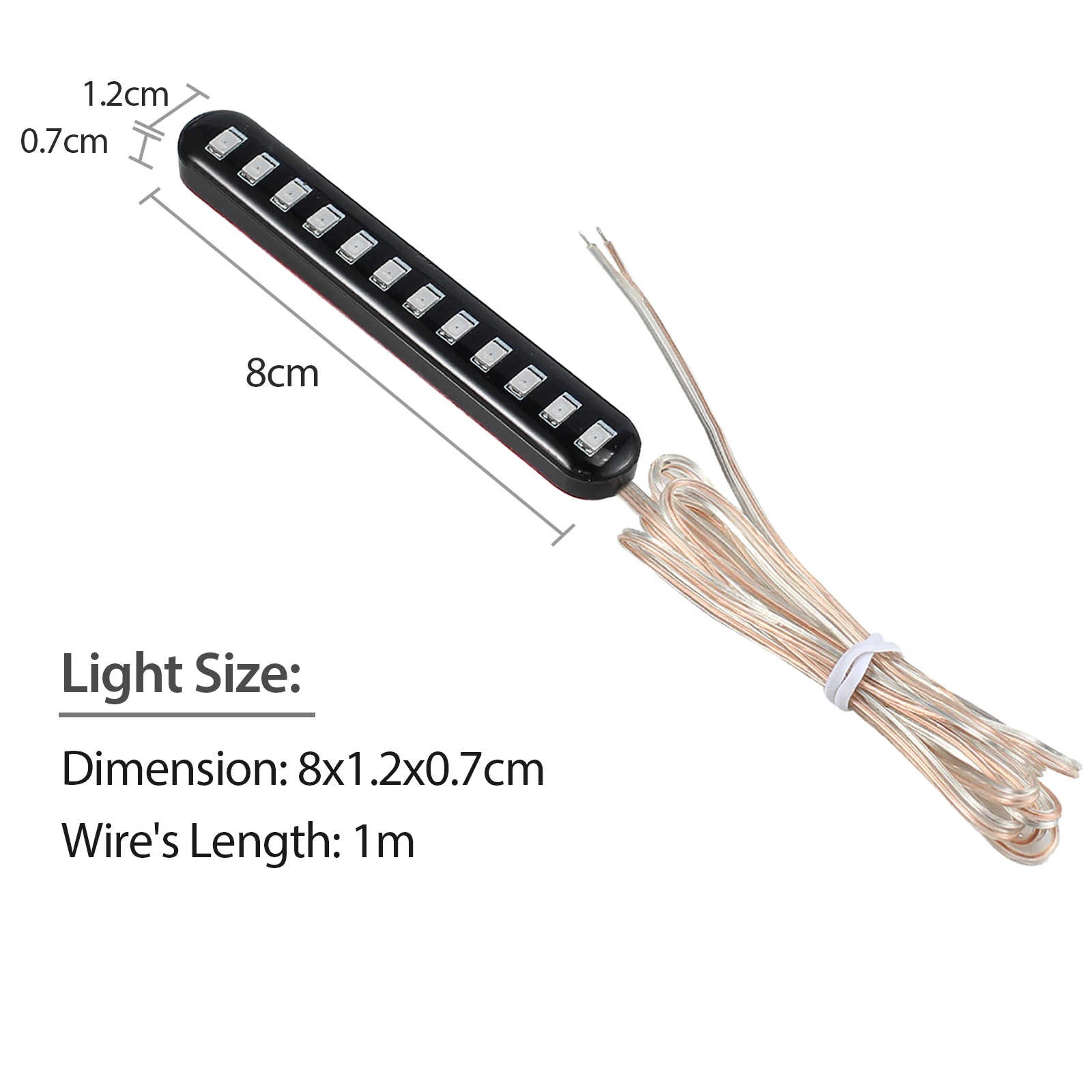 Proster 2 шт. мотоцикл 12LED номерной знак свет течет задние лампы Универсальный 12