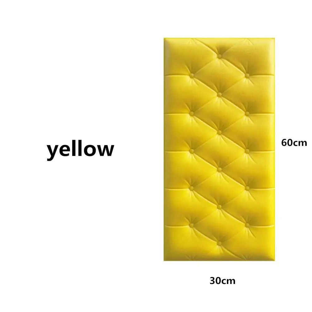 yellow Yfashion 3D обои самоклеящиеся водонепроницаемые обои ПЭ пена 3D подходит для гостиной спальни детской комнаты домашний декор - Цвет: yellow