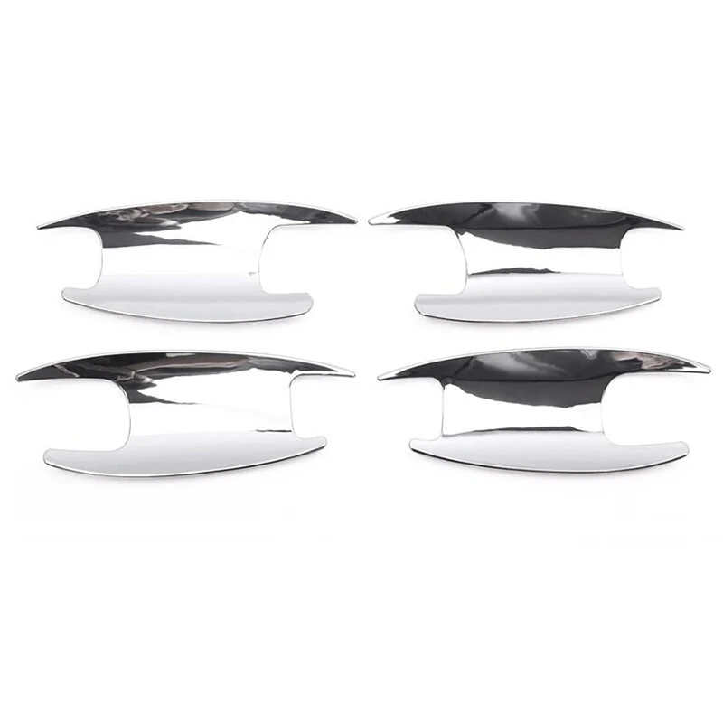 4pcs 20 * 15.5cm/20 17cm Silver Rear Tail Door Bowl Trim Chrome Cover Sticker For Mercedes Benz C-Class GLC-Class 2015 -2018 | Автомобили