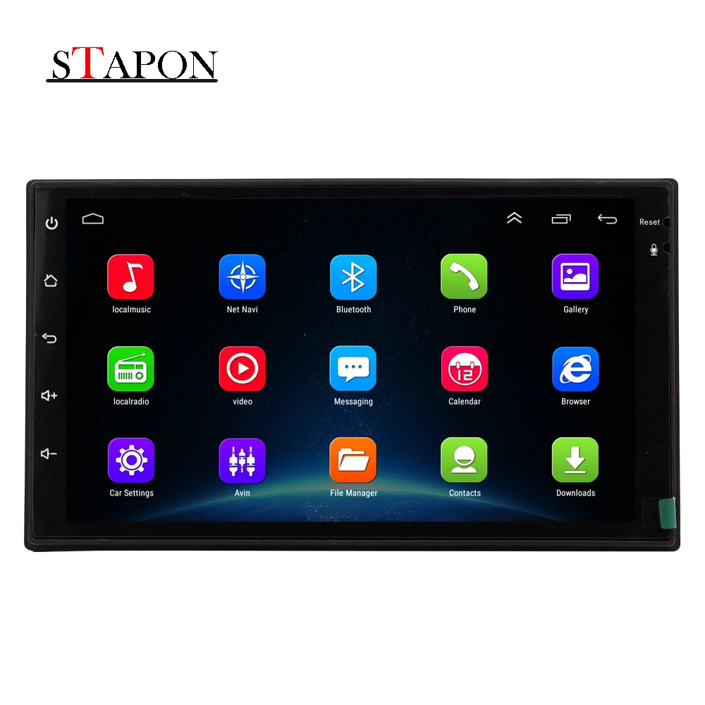 STAPON 7 дюймов Автомобильный Android6.0 2GRAM + 32GROM 4G сетевая навигация с зеркалом Bluetooth