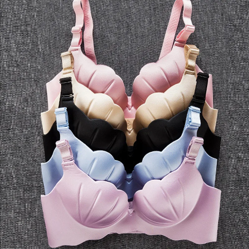 BEFORW бесшовный бюстгальтер с эффектом пуш ап без косточек в виде ракушки Для