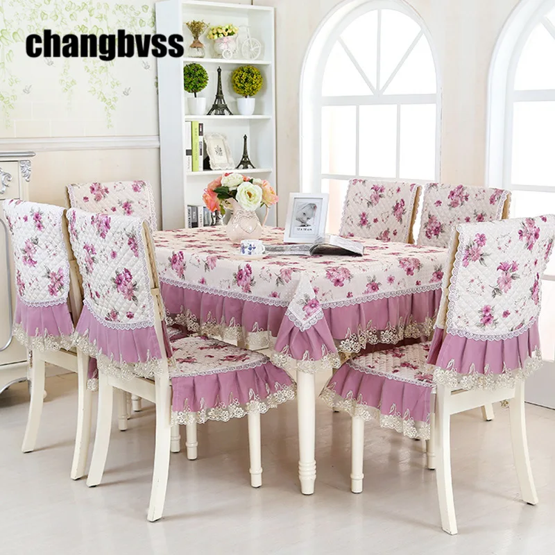 Большая романтичная кружевная скатерть свадебная прямоугольной формы для