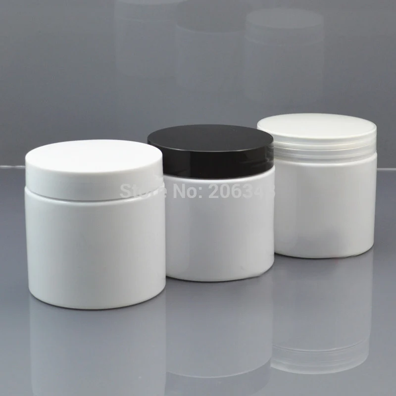 200 г белая пластиковая банка ПЭТ/горшок/бутылка/контейнер с несколькими цветными