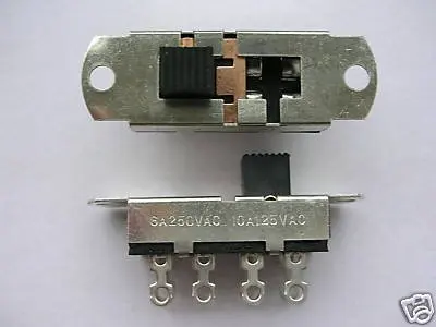 6 Way 6P3T 125 V 250 10A Slide ON/ON Switch S303 100|slide switch|slide on |