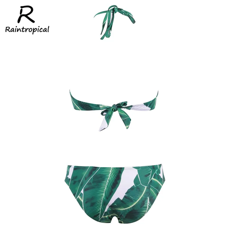 Новинка 2019 года купальник Raintropic бикини пикантный женский летнее бандо комплект с