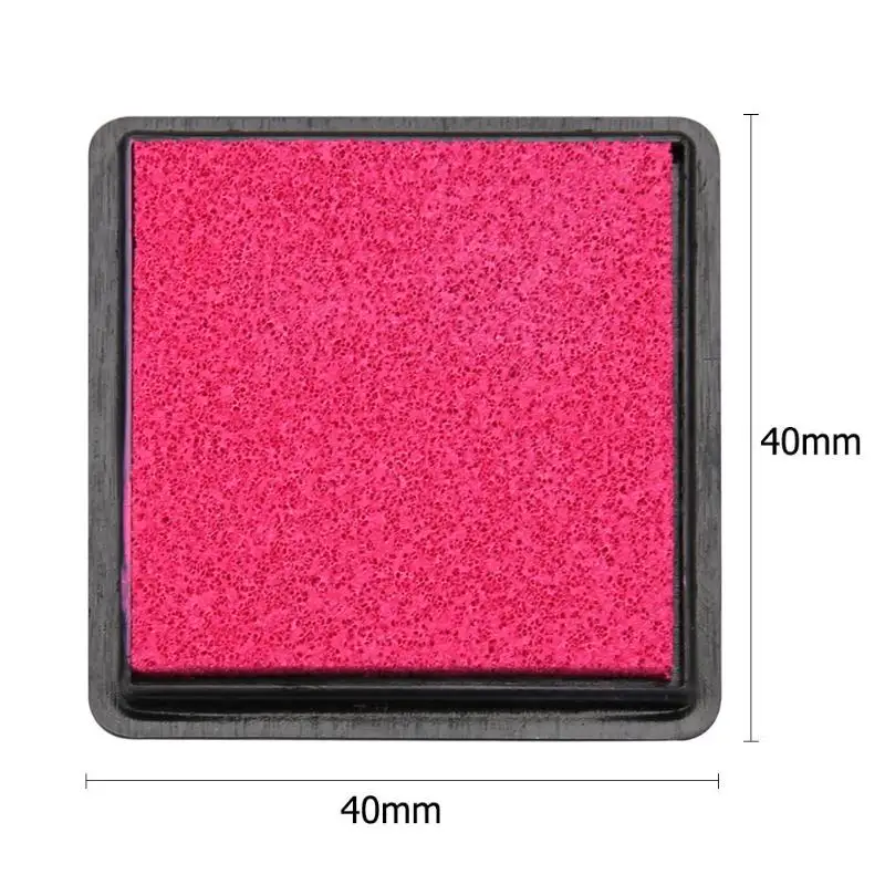 Colorful 4cm Ink Pad Stamp for Scrapbooking Inkpad Sealing Decoration Fingerprint Stencil Card Making DIY Stamp Crafts