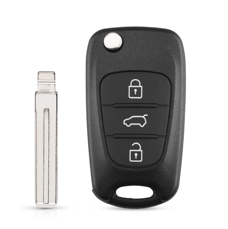

Раскладной чехол KEYYOU для Hyundai Avante I30 IX35 Kia K2 K5 Sorento Sportage с 3 кнопками и дистанционным управлением