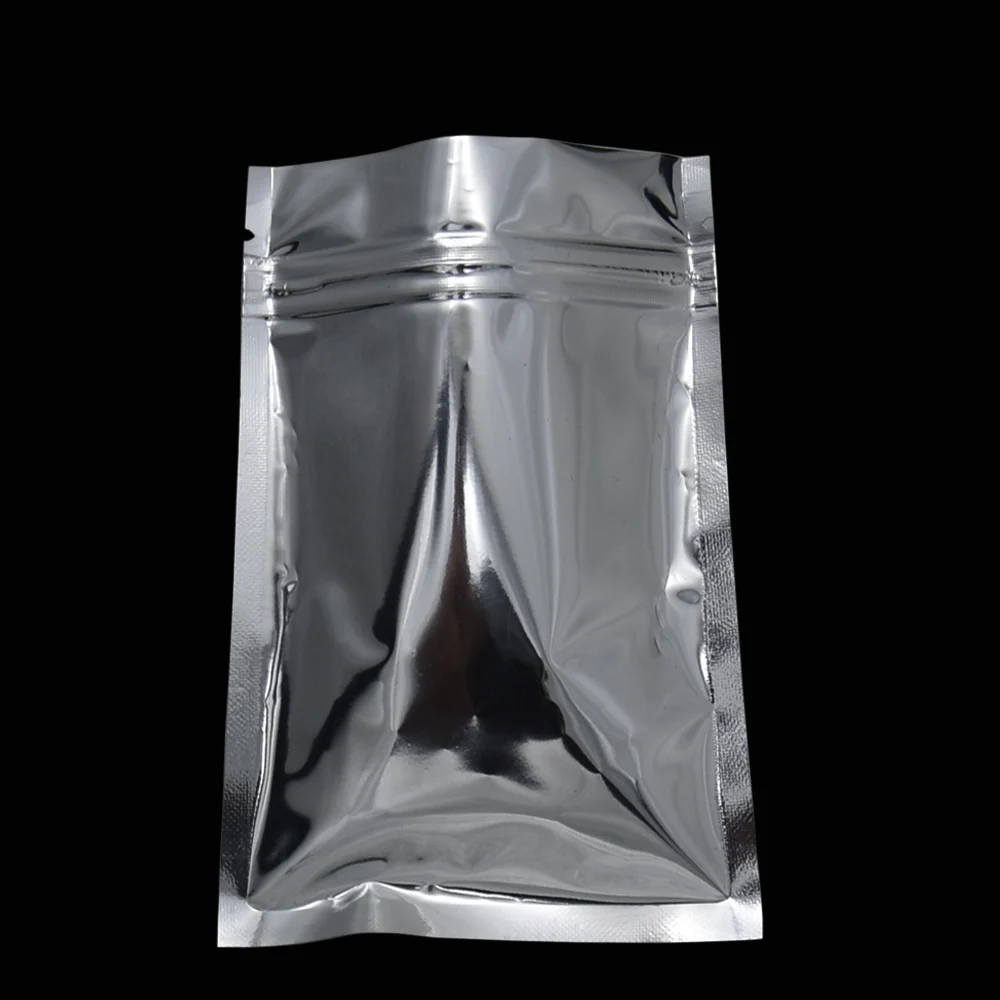 14x20 см оптовая продажа Mylar Ziplock мешок для еды самоуплотнение металлический пакет