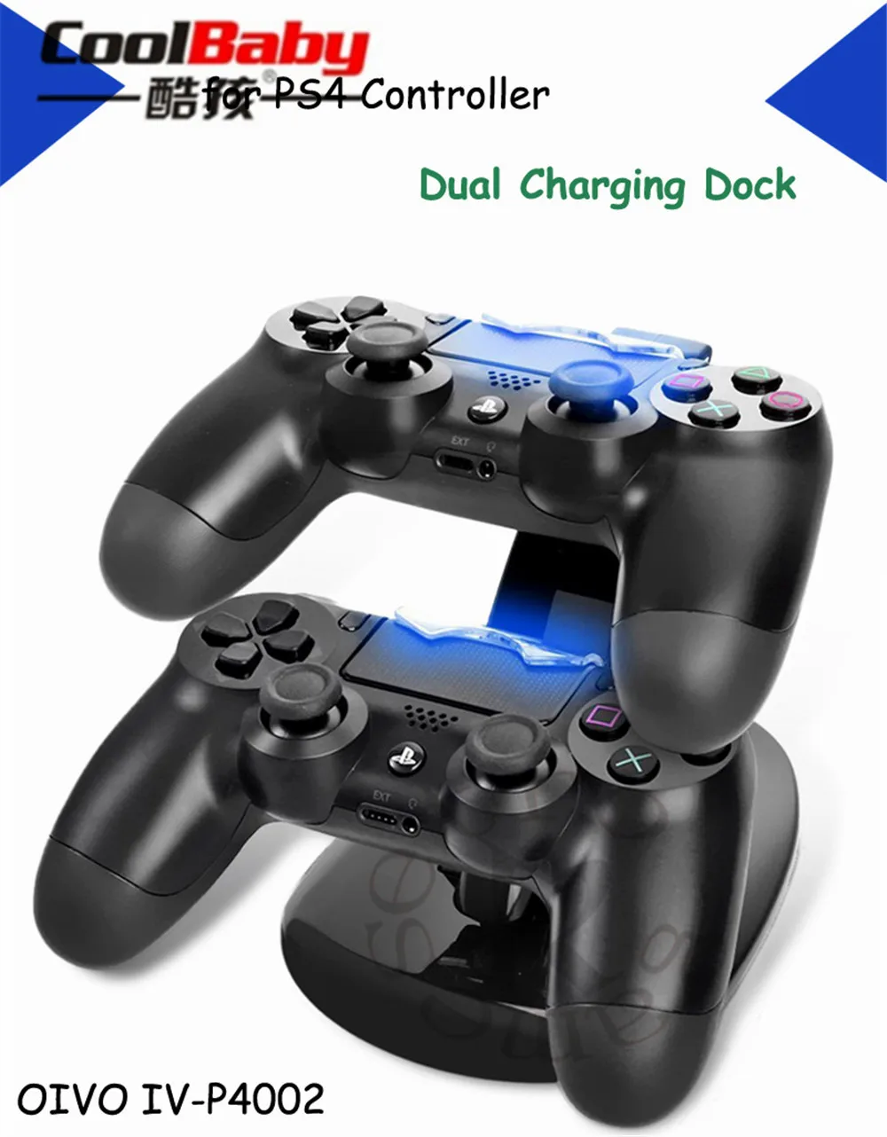 Зарядная док станция с двумя USB портами для контроллеров Sony Playstation 4|Запасные
