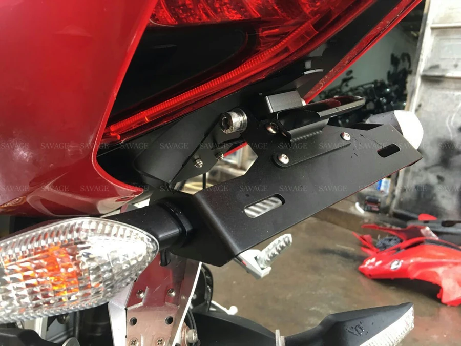 Держатель номерного знака Для DUCATI 1199 899 Panigale 959 Panigale 1299 Мотоциклетные аксессуары ХВОСТ Tidy Fender Eliminator кронштейн