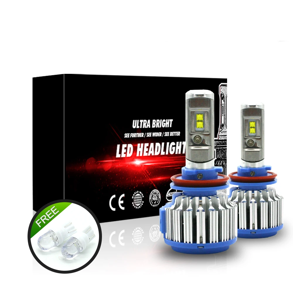 Светодиодный фонарь для автомобильных фар 9007 HB5 Turbo светодиодный s лампы 6000K | Передние LED-фары для авто -32715716036