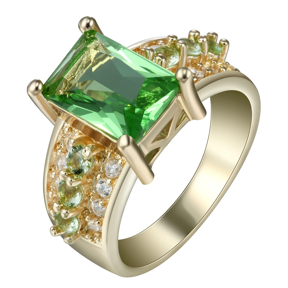 Зеленое кольцо на палец для женщин поставщик ebay черный пистолет 2017 дизайн Лидер