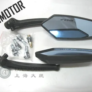 1pairlot mjmotor k high quality mirror set for scooters motorcycles yamaha kawasaki honda atv moped scooter part free global shipping