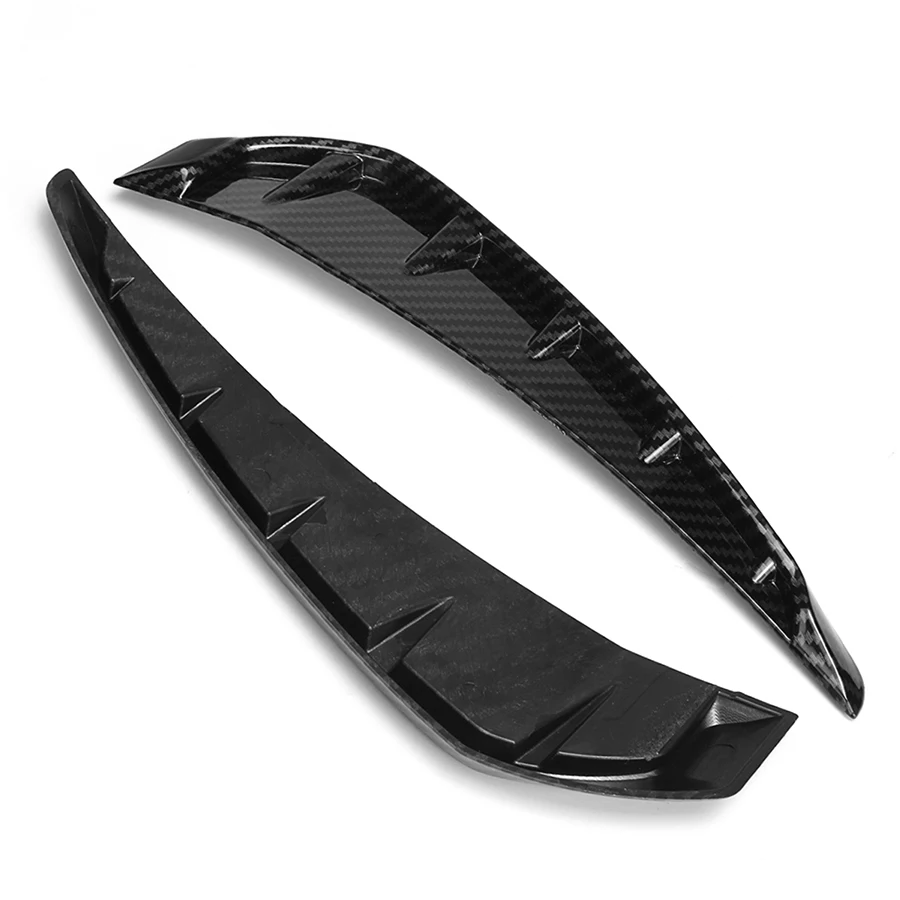 

2Pcs Car Front Door Side Winglet Vents Cover Carbon Fiber Look Type R Air Vent Cover Trim Pattern for For 2016 2017 Honda Civic