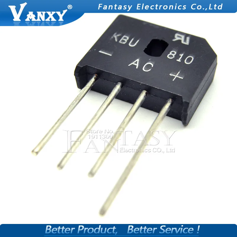10 шт. диодный мост KBU810 KBU 810 8A 1000 В выпрямитель новый и оригинальный IC|rectifier