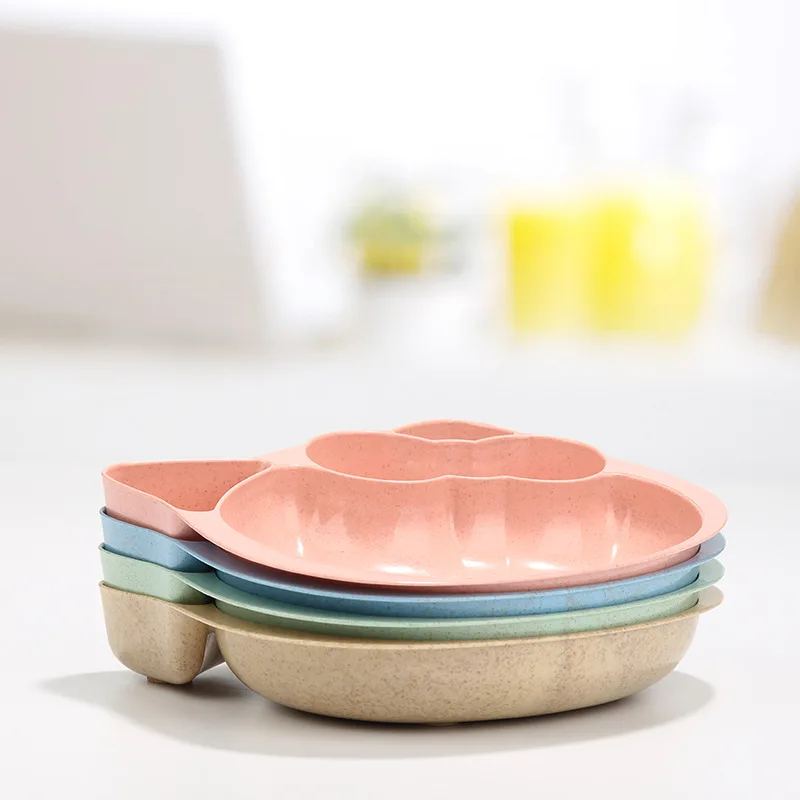 Детские тарелки Ланч бокс мультяшная миска милая посуда с котом детские столовые