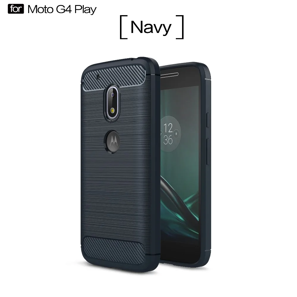 Для Moto G4 Play чехол тонкий прочный Панцири ударопрочный гибридный Мягкий