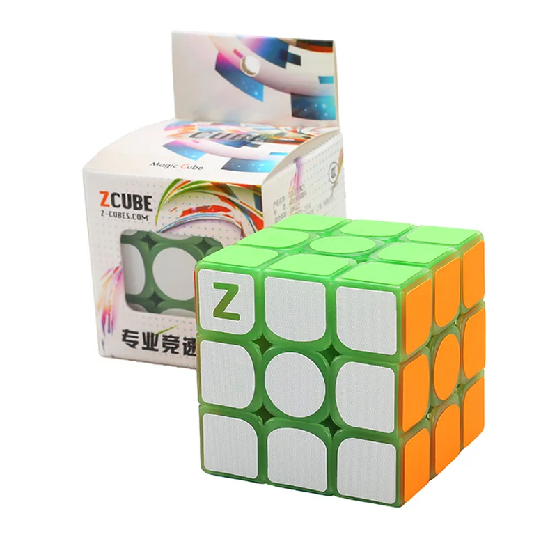 Светящиеся в темноте 3x3, для соревнований, волшебный куб, головоломка игрушка светящийся Магический кубик фосфоресцирующий Детская образовательная игрушка в классическом стиле для девочек и мальчиков