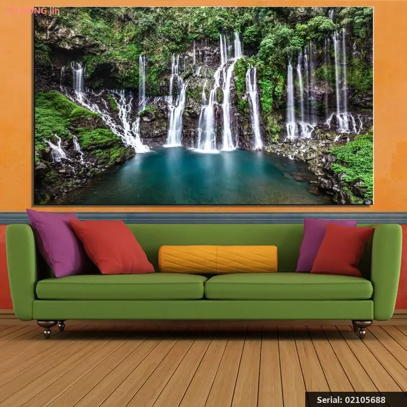 Водопад натюрморт Современная картина маслом рисование искусство распыление
