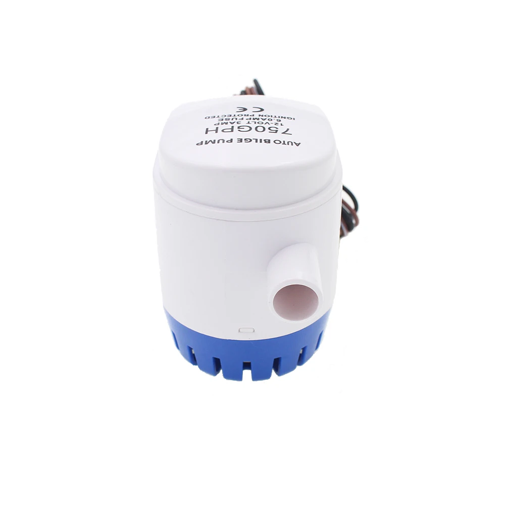 DC 12V 24V 750GPH Автоматический водяной Трюмный насос для лодки погружной с
