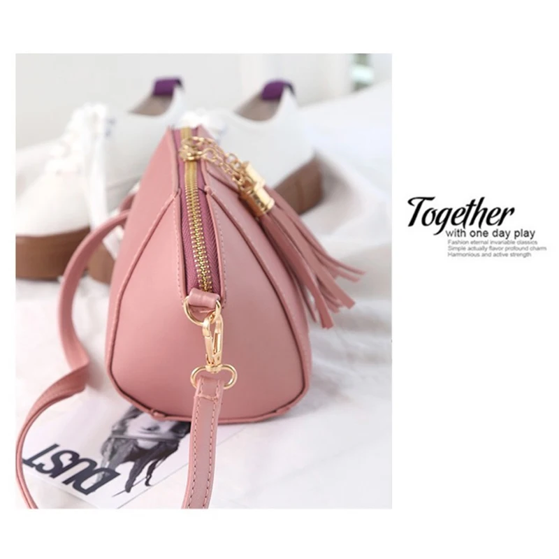 Женская сумка мессенджер M R. L кожаная на плечо с кисточками 2018|Сумки ручками| |