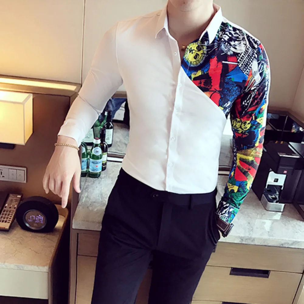 Men's Shirt Long Sleeve Shirts Designer High Quality Casual Slim Fit Men Shirt Business Dress Shirts Camisa Social Masculina
