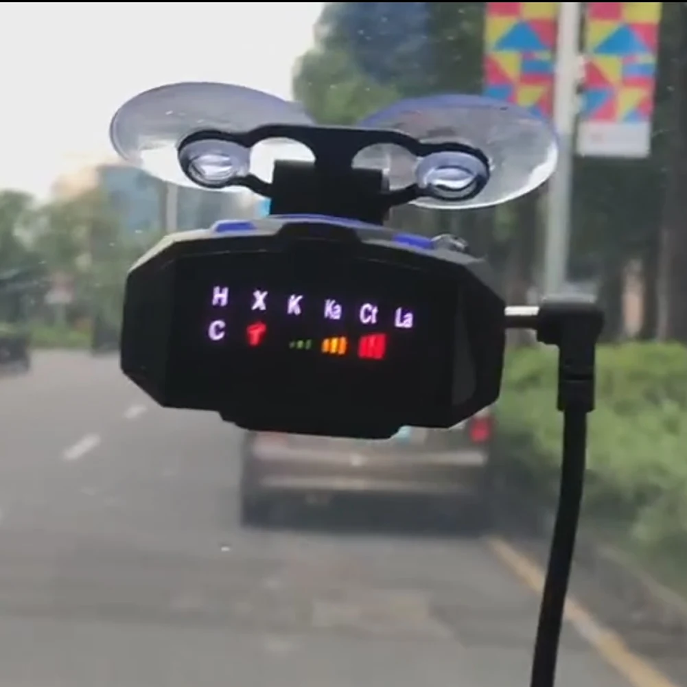 1 шт. автомобильный радар детектор голосовое оповещение 16 диапазонов 360 градусов