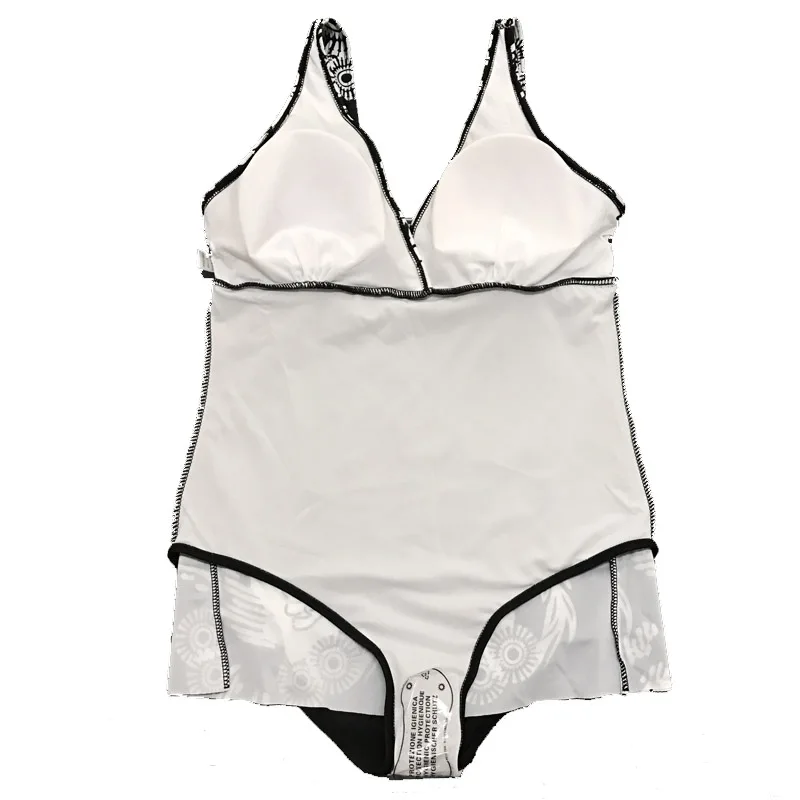 Танкини размера плюс для женщин, сдельный купальник, животный принт с птицами, сексуальный глубокий v-образный вырез, большой купальник, пляжная одежда, купальник, боди
