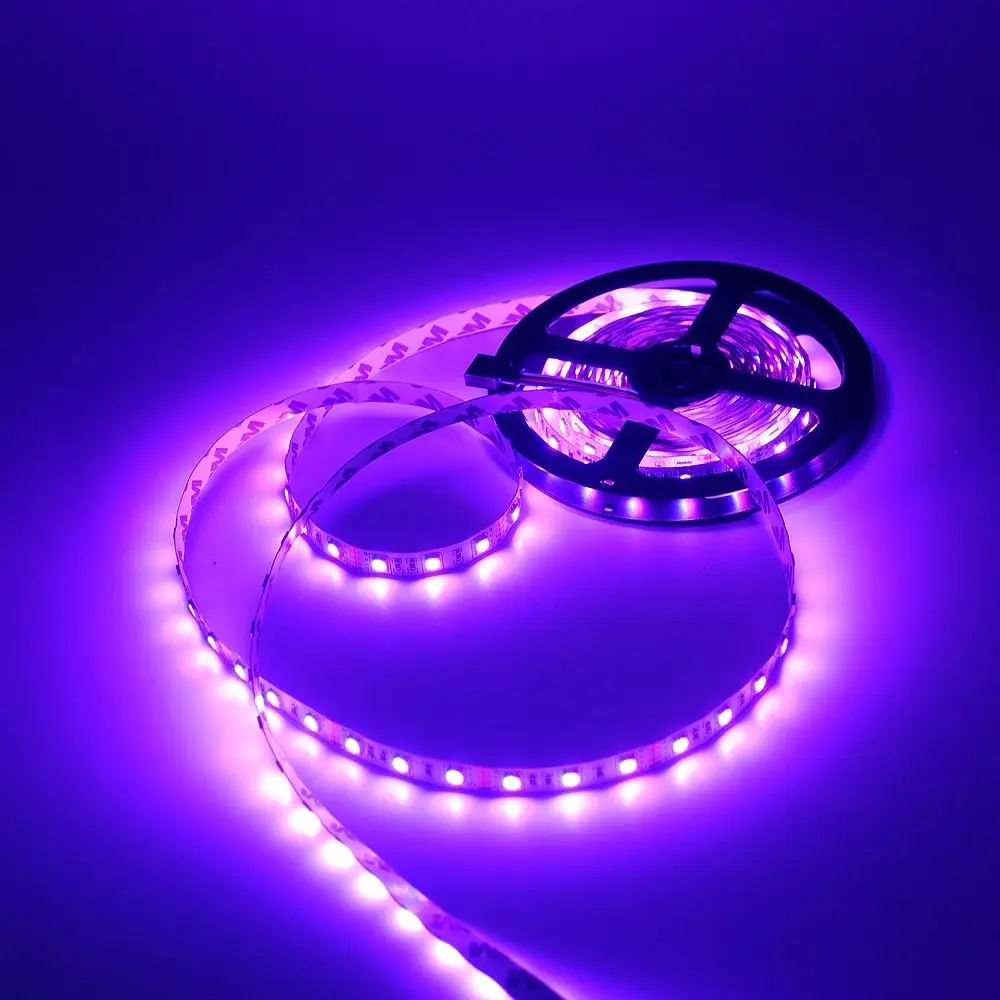 LED strip 5050 DC12V flexible light 60LED/m 5m/Lot RGB/Pink//Purple/Ice Blue Strip | Лампы и освещение