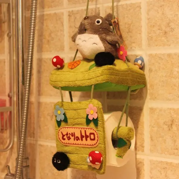 Бесплатная доставка креативные черные брикеты TOTORO плюшевый держатель для