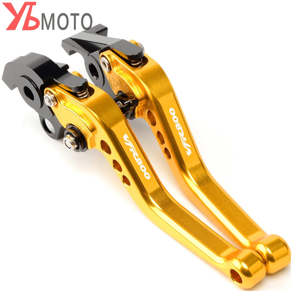 Топ бренды короткий рычаг для Honda VFR 800 F VFR800 VFR800F 2002- 2013 2012 Мотоцикл CNC рычаги Тормозная система сцепления