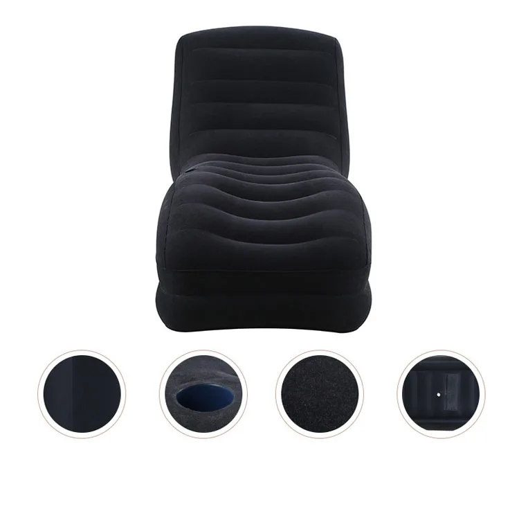 INTEX 68595 170*96*86 см Флокирование одной спинкой надувной диван ленивый Досуг кресло диван с электрическим насосом