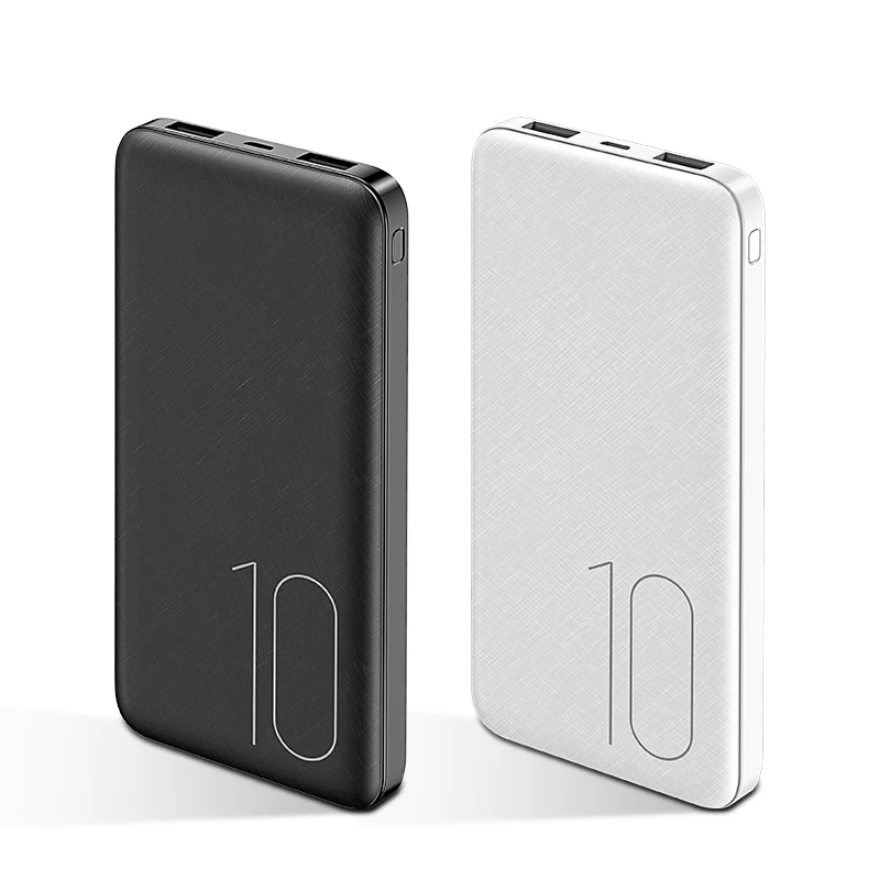 USAMS свет тонкий с двумя портами USB Мощность Bank 10000 MAH Портативный путешествия