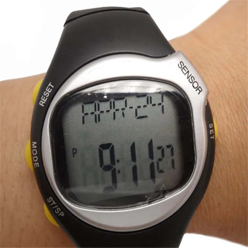Часы унисекс мужские и женские монитор частоты сердечных сокращений счетчик