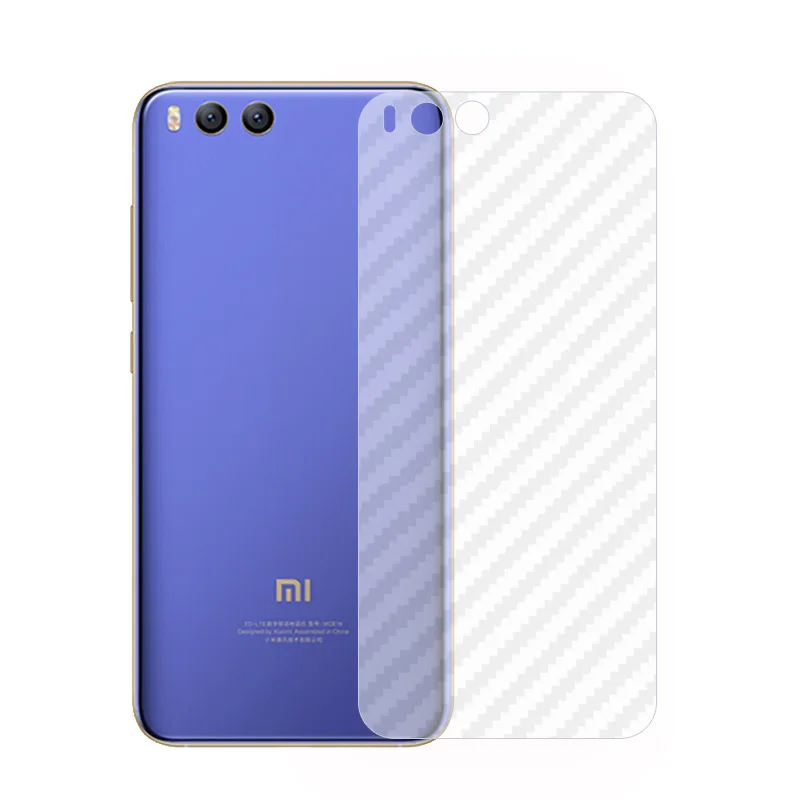 Защитный чехол на заднюю панель 3D углеродное волокно защитная пленка против