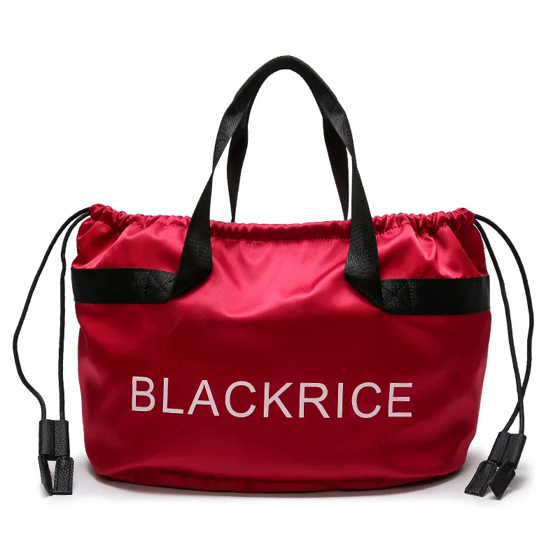 red Письмо модный бренд Оксфорд Gym Bag для фитнес для женщин спортивная сумка чехол для мусора путешествия вещевой мешок женский - Цвет: red