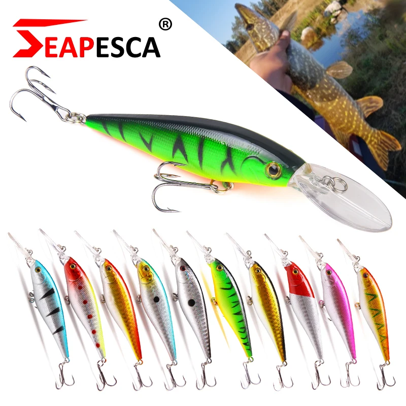 SEAPESCA 10 цветов длинная губа Горячая Pesca Isca гольян рыболовная приманка 110 мм г/90 7 г
