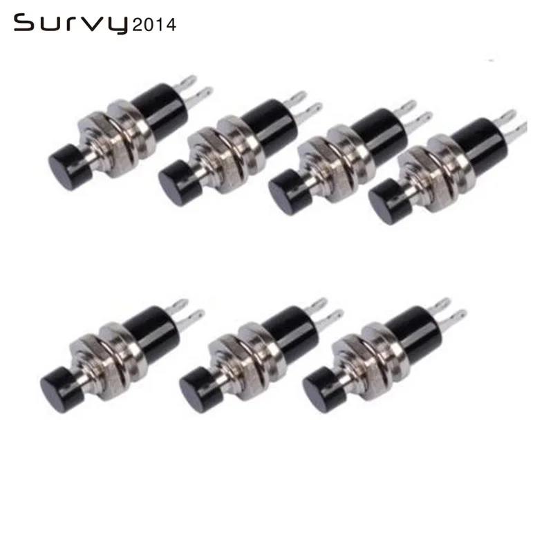 5 шт. PBS 110 кнопка включения/выключения красный черный синий мини без блокировки