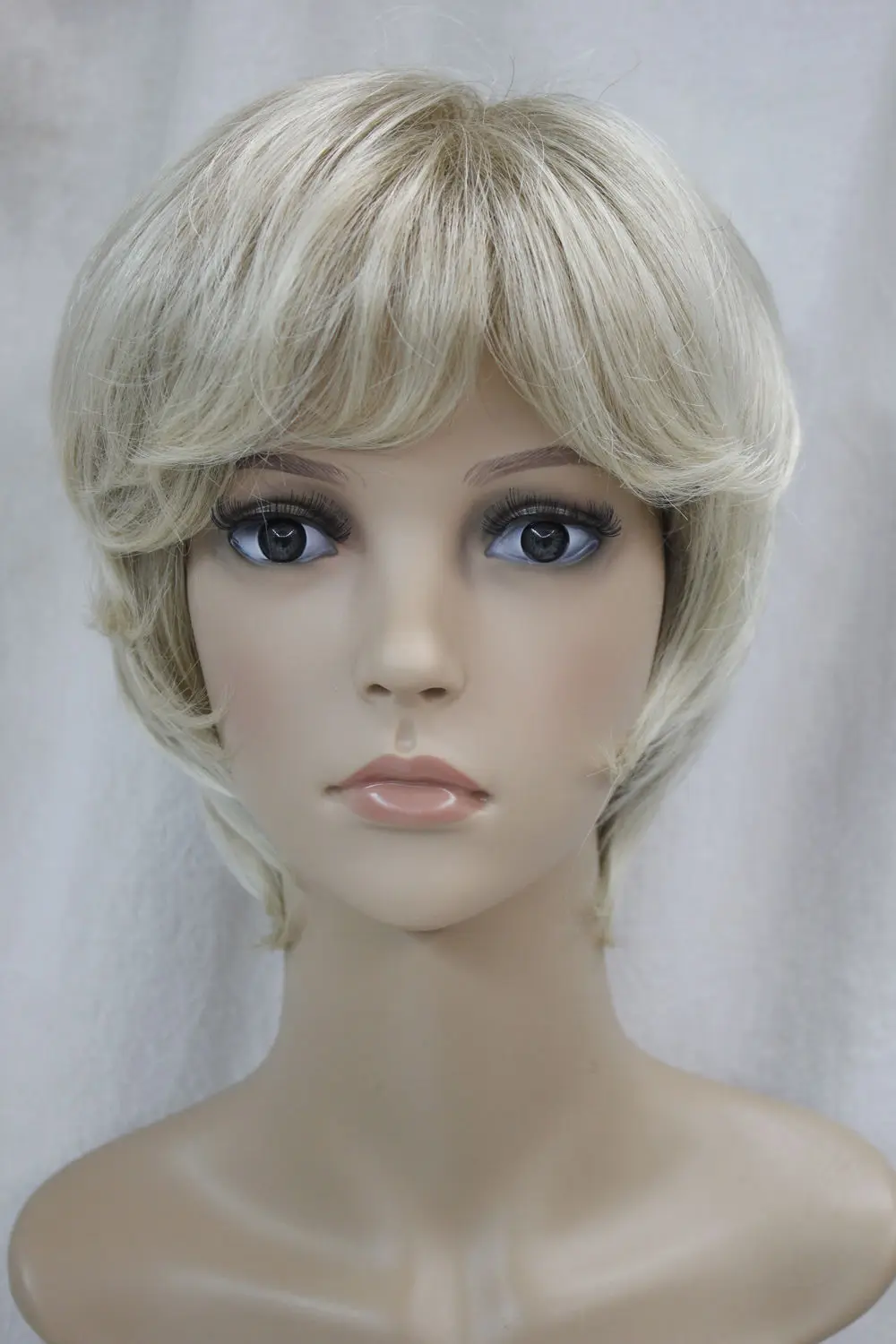 БУДЕТЕ Отлично Светло-Русый Смешанные Короткие Вьющиеся Женщины Дамы Daily парик