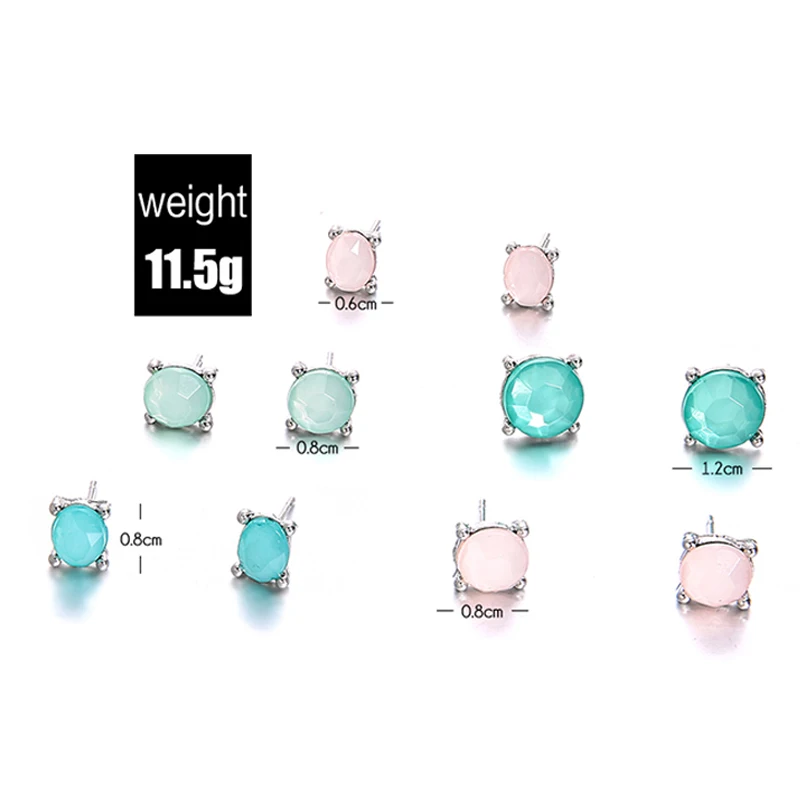 10 шт./партия Женская мода Цвет Фул с украшением в виде кристаллов серьги вечерние