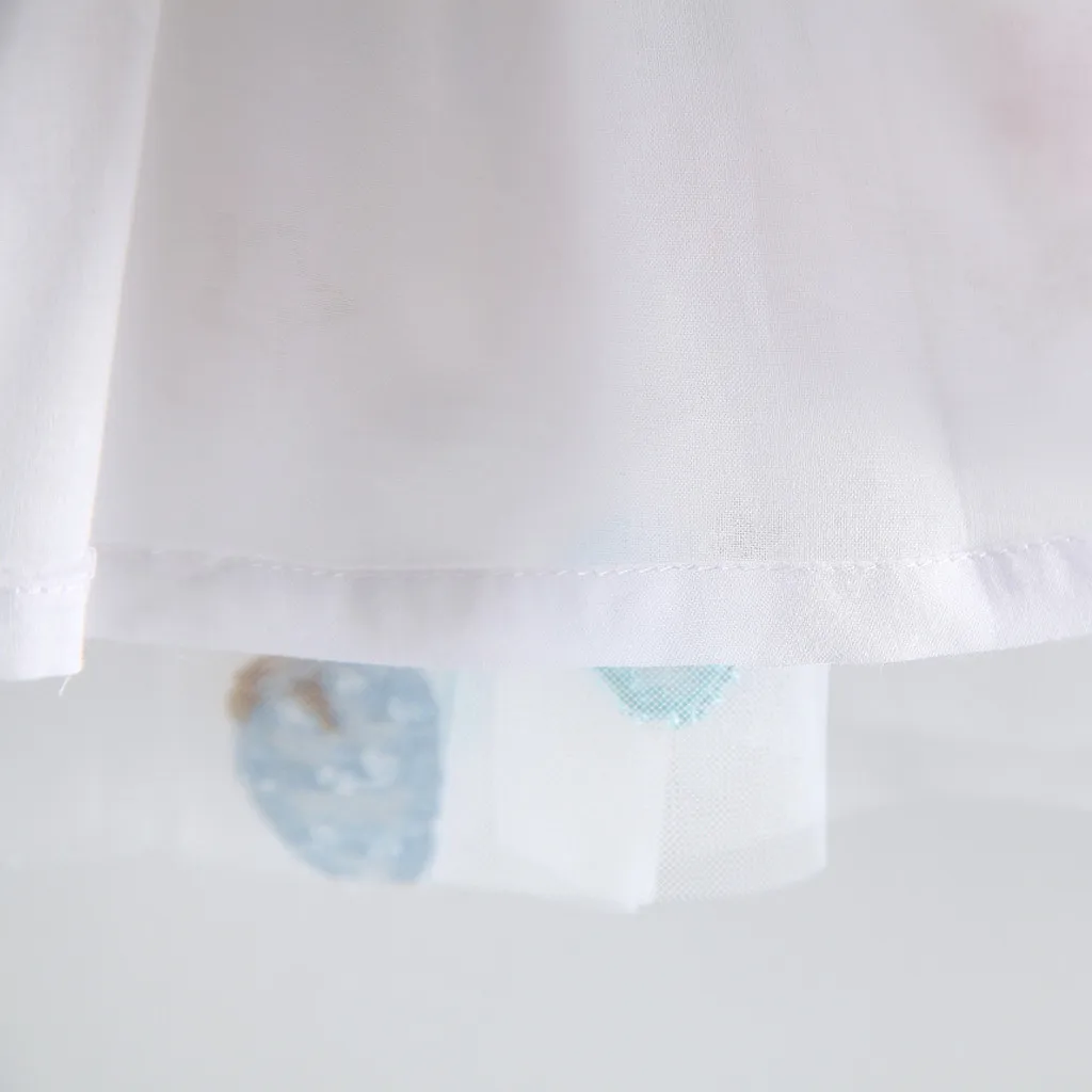 Платье для девочек летние платья 2019 повседневные маленьких принцесс с розовыми