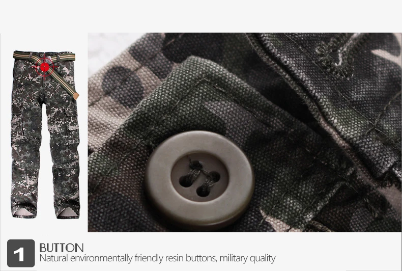 Мужские камуфляжные штаны в стиле милитари Стиль Брюки Camo Тактический груз схватка с несколькими карманами штаны спецназа и штанов с камуфляжным принтом